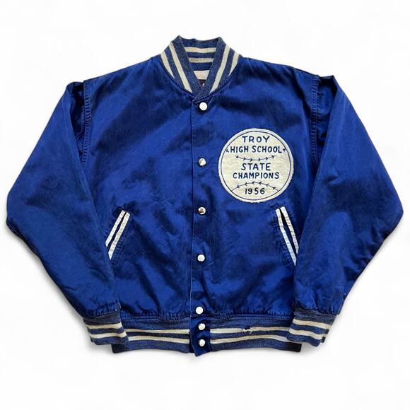 Felco Other - True Vintage 50s Felco Chainstitched Varsity Jacket Troy High School State Champ